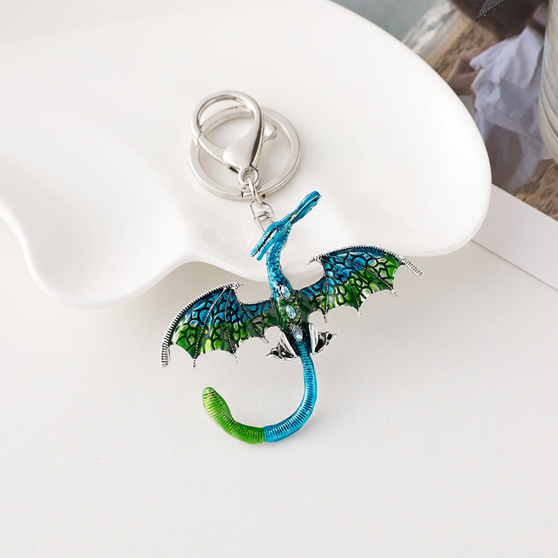 Wholesale Oil Dripping Dragon Shape Keychain